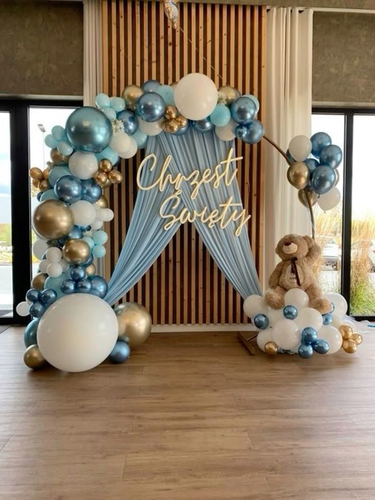 Balloons decor Luxe Oh Baby Wall Setup - Image 1