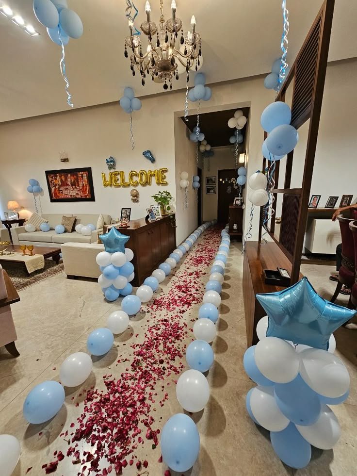 Best Balloon Decoration in Ahmedabad Welcome Home Balloon Decoration - Image 1