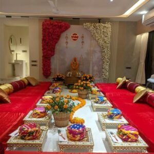 Kankotri lekhan backdrop Design