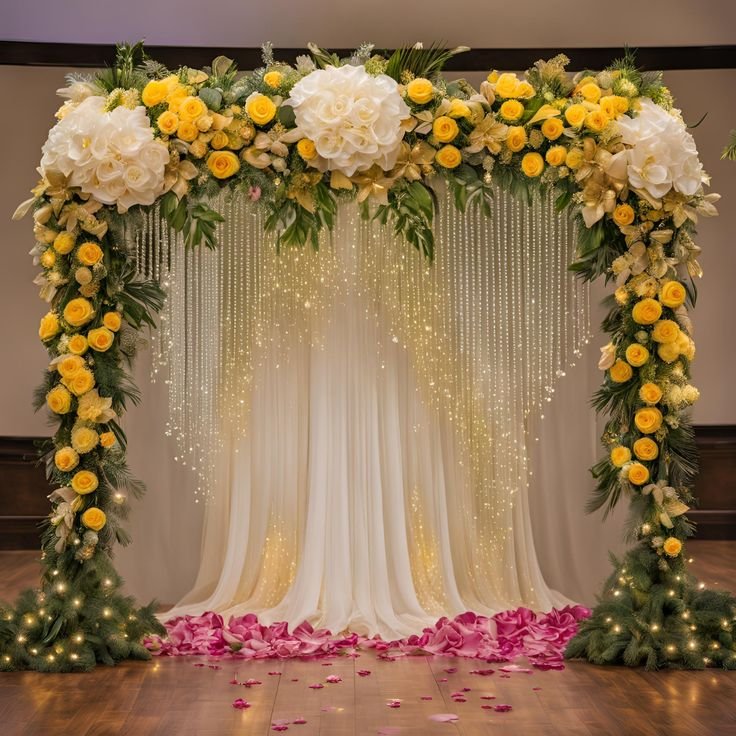 download (5) Floral Frenzy Haldi Decoration - Image 1