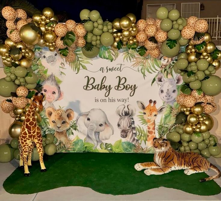 🦒 🐅 🐘 💚🤎💚 Jungle Theme Welcome Setup - Image 1